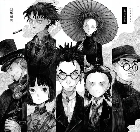 漫画阅读目录与连载进度状态示意